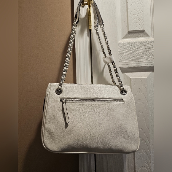 INC International Concepts Deliz Chain Shoulder Bag White NWT! - Picture 6 of 13